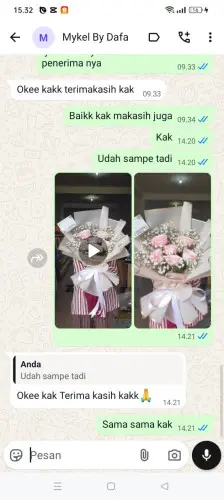 Testimonial Buket Bunga salatiga