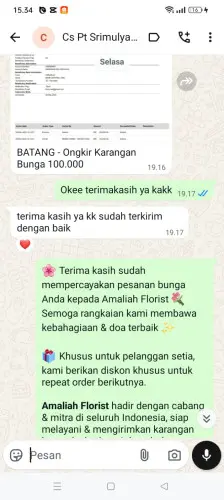 Testimonial Papan Bunga salatiga