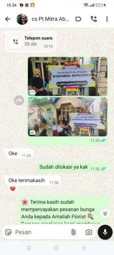 Testimonial Papan Bunga salatiga