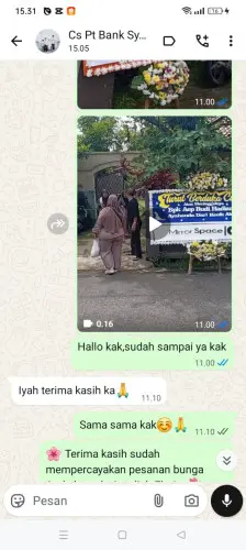 Testimonial Papan Bunga salatiga